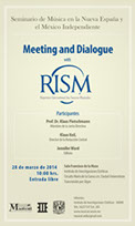 Portada Meeting and Dialogue with RISM (Répertoire International des Sources Musicales)