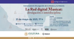 Portada Conversatorio Divulgación de la Música y la Historia. La Red digital Musicat: divulgación e interdisciplina