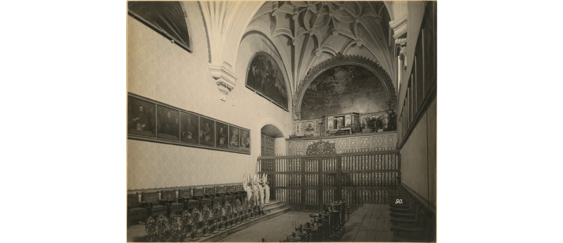 Anónimo, <i>Sala de cabildos</i>, vista interior, Fotografía, ca. 1900-1910, Fototeca Nacional INAH, Mediateca INAH.